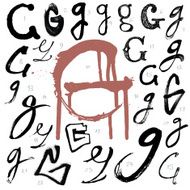 Vector alphabet Letter G