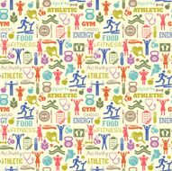 Fitness seamless background