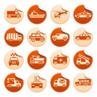 Special transportation stickers