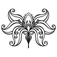 Beautiful Decorative Flower (Vector) N4