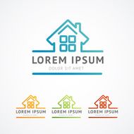 Vector illustration Real estate logo