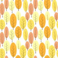Seamless autumn forest