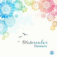 Colorful Watercolor Flowers
