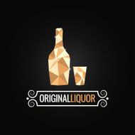 liquor store poly design background