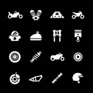 Set icons of motorcycle N2