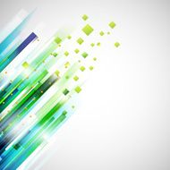 Abstract technology geometric left oriented corner