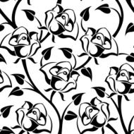 Seamless pattern with roses Vector illustration N9