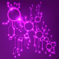 EPS10 vector circuit board background texture N14