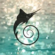 Marlin fish logo