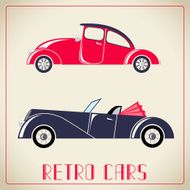 Retro cars vector illustration