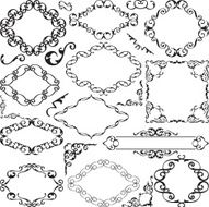 Vintage art ornate set N2