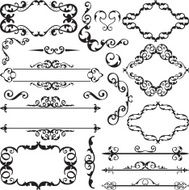 Vintage ornate art set