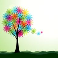 Artistic spring or summer landscape