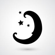 moon icon vector N4