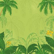 Tropical floral background