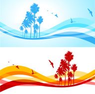 Summer palm background N2
