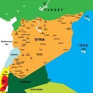 Political map of Syria N2
