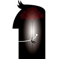 Brain and climbing concepts