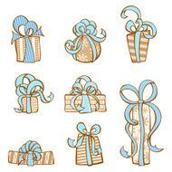 Gifts icon set