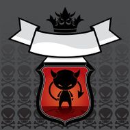 Nasty Little Demon Halloween Placard