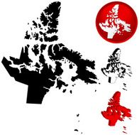 Detailed Map of Nunavut Canada