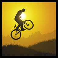 bicycle sunset