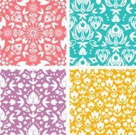 Four Ornamental Seamless Patterns Set N2