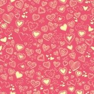 Seamless texture with hearts valentine&#039;s day