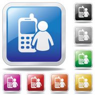 Cell Phone User Icon
