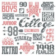 College rugby team design elements N2