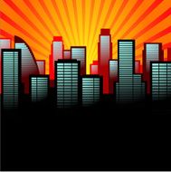 Abstract city background N26