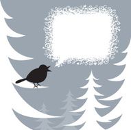 Holiday Bird Blue