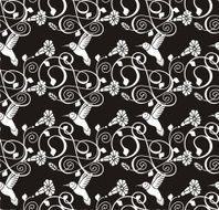 black vintage seamless wallpaper