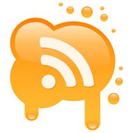 Rss icon on a blot
