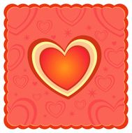 invitation card love heart