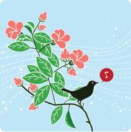 floral background illustration N15