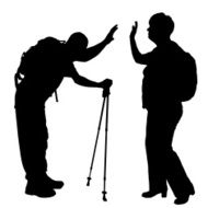 Vector Silhouette Of People N905