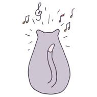 Vector music cat N2
