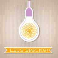 Motivation List Design With Floral Light Bulb