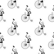 Bicyclist gentleman