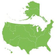 Textured map of USA N2