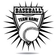 Baseball badge icon symbol