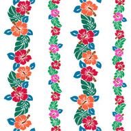 pattern of Hibiscus N39