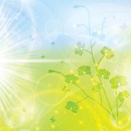 Abstract spring floral background N11