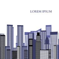 Abstract Skyline City Vector N9