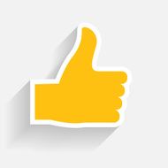 Hand signal on white vector illustration EPS 10 N6