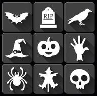 Set of halloween icons N7