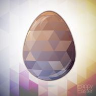 easter egg in the style of crystal triangle