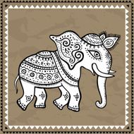 Ethnic elephant Indian style N6