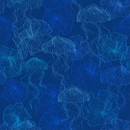 Seamless pattern of jellyfish N3